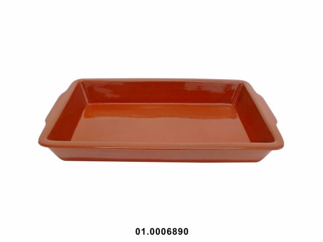 Fuente rectangular 37 × 22 × 5 cm · cerámica