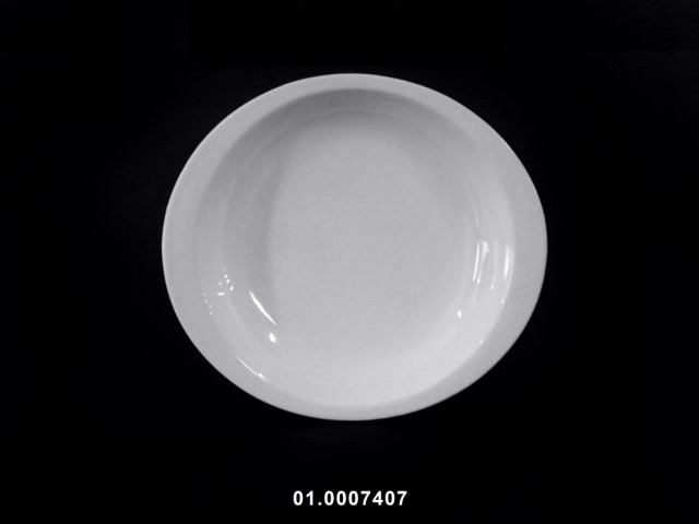 Plato hondo para sopa color blanco 22 × 20 cm · porcelana