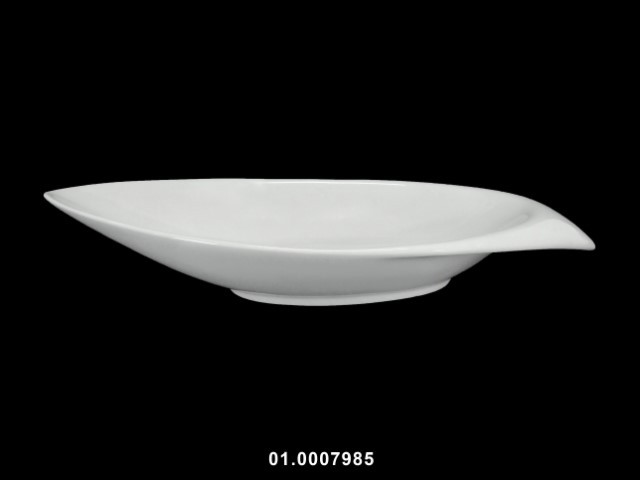 Plato barco color blanco 30 × 14 × 6 cm · porcelana