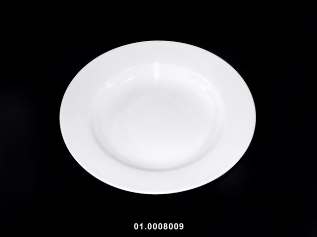 Plato hondo para sopa color blanco 26 × 26 × 5 cm · porcelana