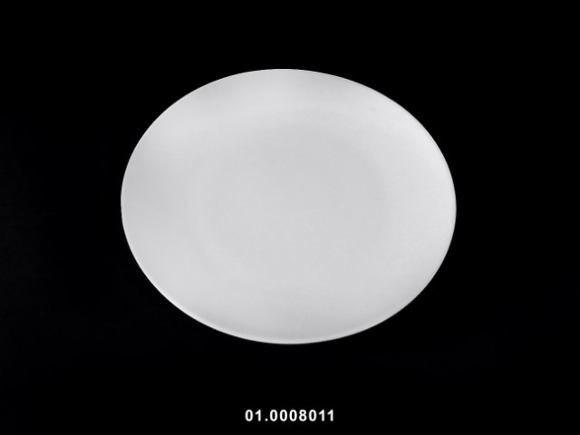 Plato de postre color blanco 23 × 23 × 2 cm · porcelana