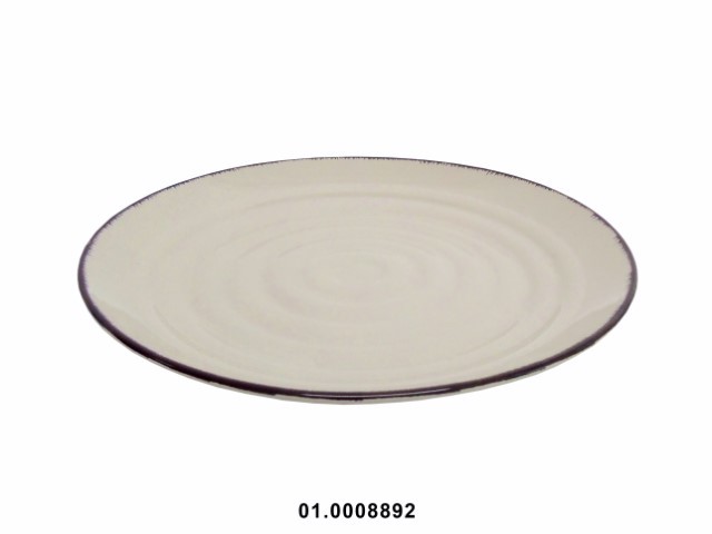 Plato llano color gris 27 cm · gres