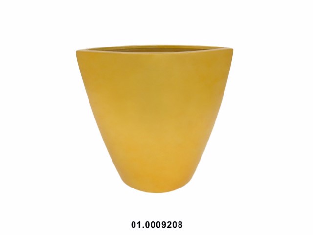 Maceta oval color dorado 30 × 11 × 30 cm · cerámica