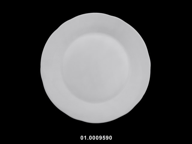 Plato 10,5" llano color blanco 26 cm · porcelana