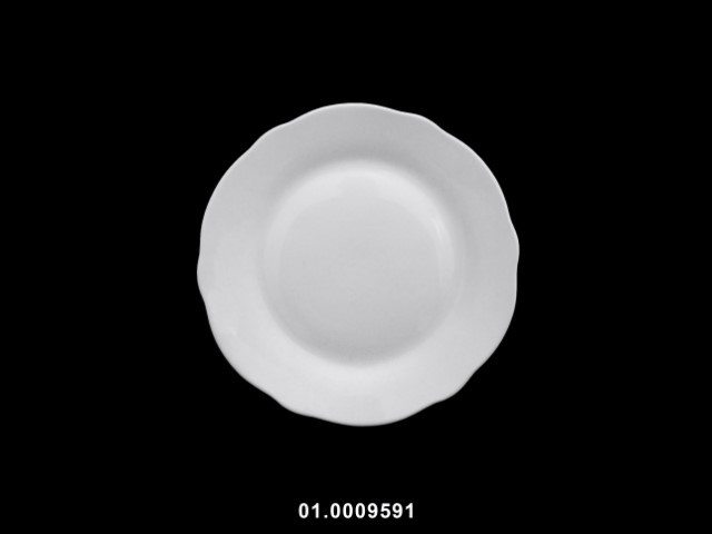Plato 7,5" postre color blanco 19 cm · porcelana