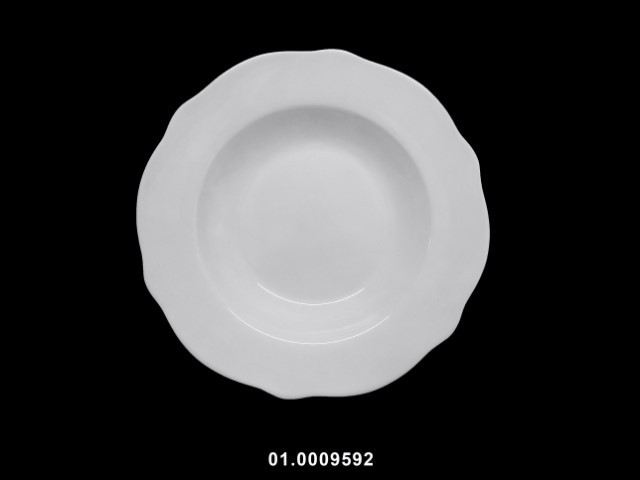 Plato 8,5" sopa color blanco 22 cm · porcelana