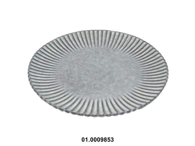 Plato llano color gris 26 cm · gres