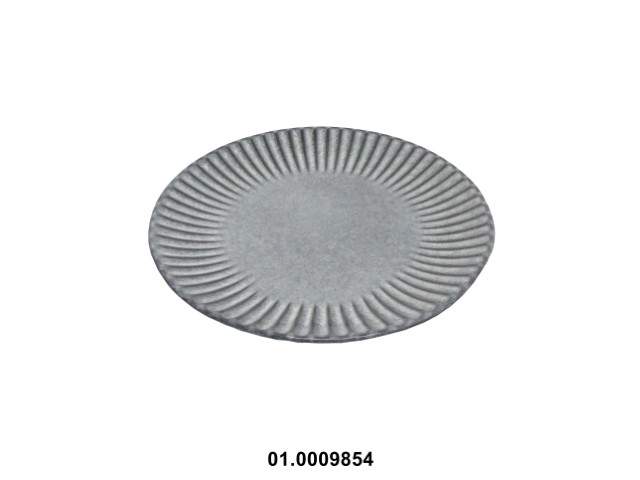Plato llano color gris 22 cm · gres