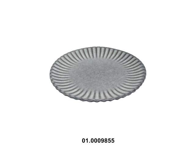 Plato de postre color gris 17 cm · gres