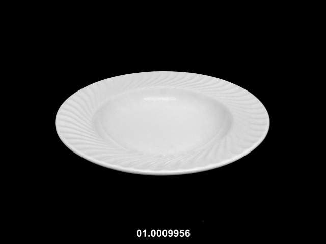 Plato 8,75" sopa color blanco 22 cm · porcelana