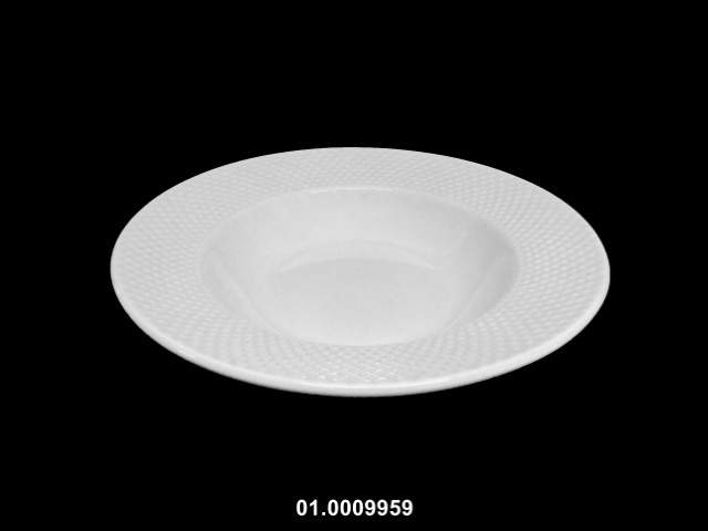 Plato 8,75" sopa color blanco 22 cm · porcelana