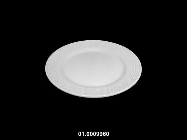 Plato 7,5" postre color blanco 19 cm · porcelana
