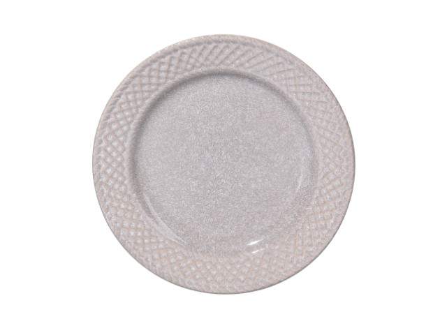 Plato de postre color crema 19 cm · gres