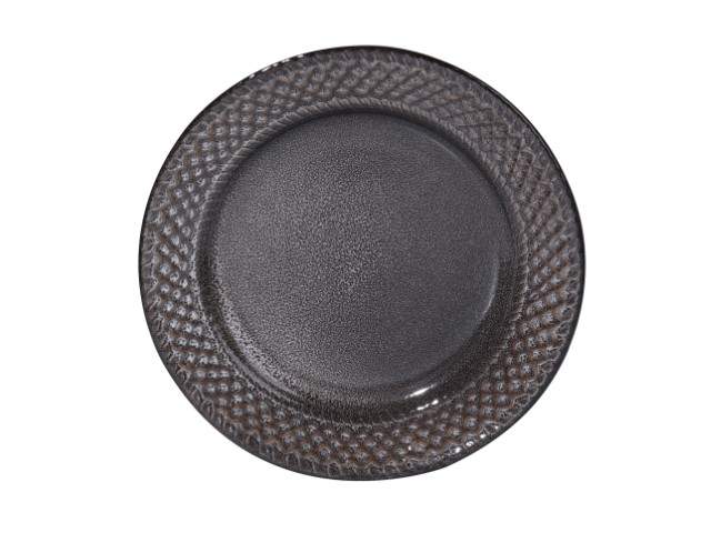 Plato llano color gris 26 cm · gres