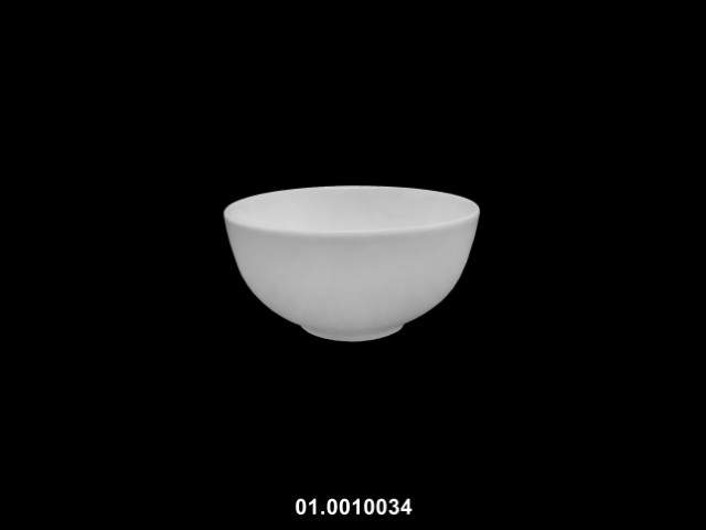 Cuenco redondo color blanco 10 × 5 cm · porcelana