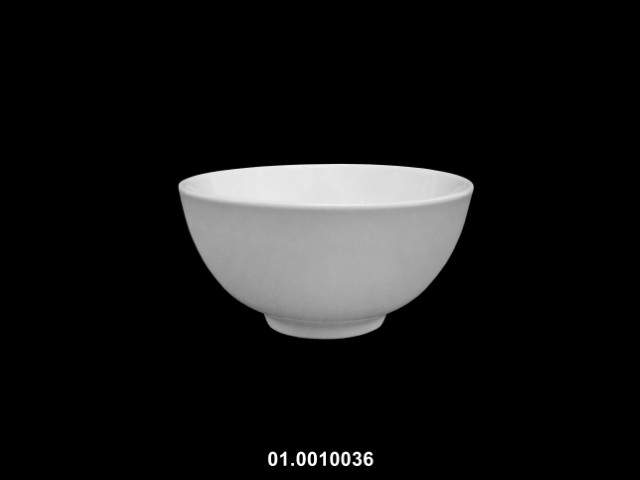 Cuenco redondo color blanco 13 × 7 cm · porcelana