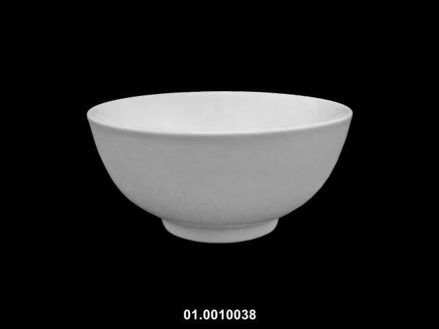 Cuenco redondo color blanco 15 × 7 cm · porcelana