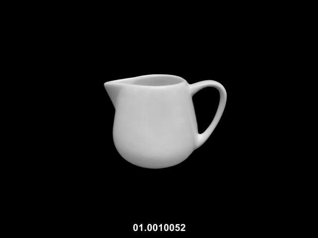 Salsera 150 ml con asa color blanco 10 × 6 cm · porcelana