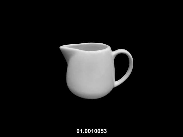 Salsera 260 ml con asa color blanco 12 × 8 cm · porcelana