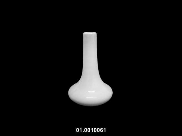Jarrón color blanco 14 × 9 cm · porcelana