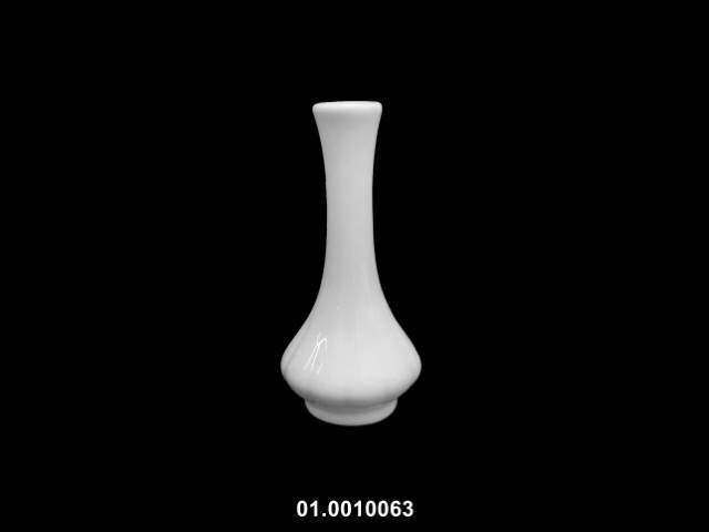 Jarrón color blanco 16 × 7 cm · porcelana