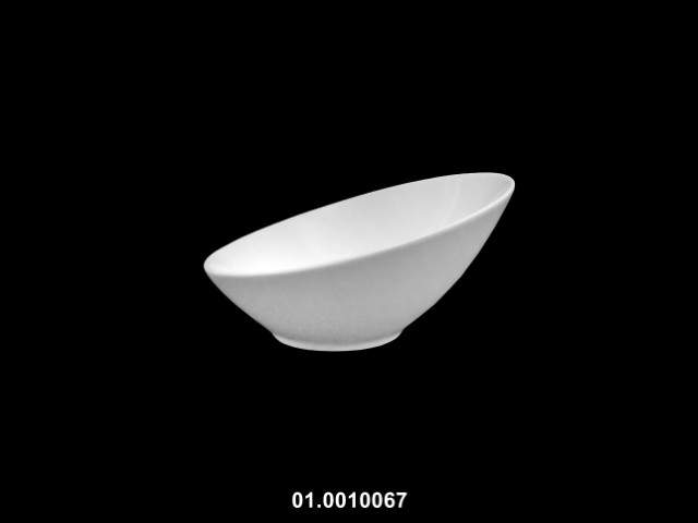 Cuenco redondo color blanco 18 × 18 × 11 cm · porcelana