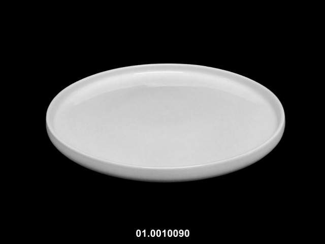 Plato llano pizza color blanco 30 cm · porcelana