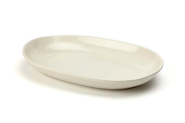 Fuente oval color mostaza 21 × 30 cm · gres