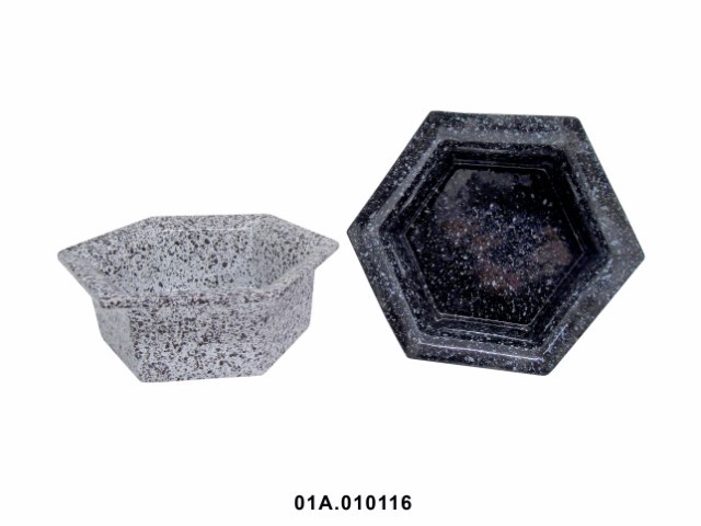 Jardinera hexagonal n.º 1 8 × 18 cm · cerámica