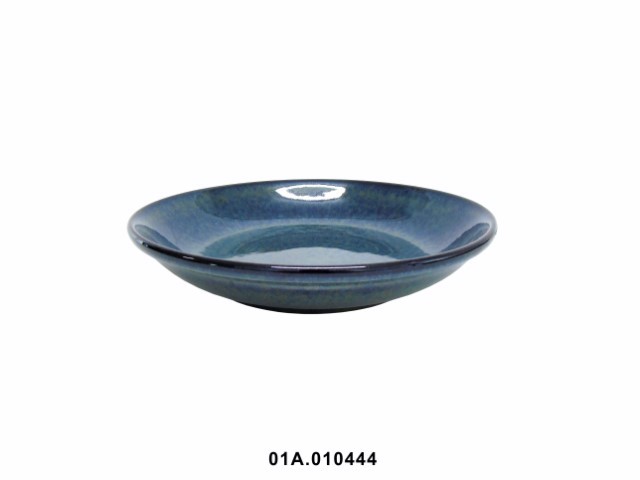 Plato hondo color azul 21 cm · gres