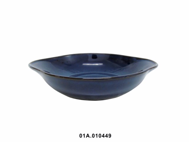 Plato para horno color azul 22 × 5 cm · gres