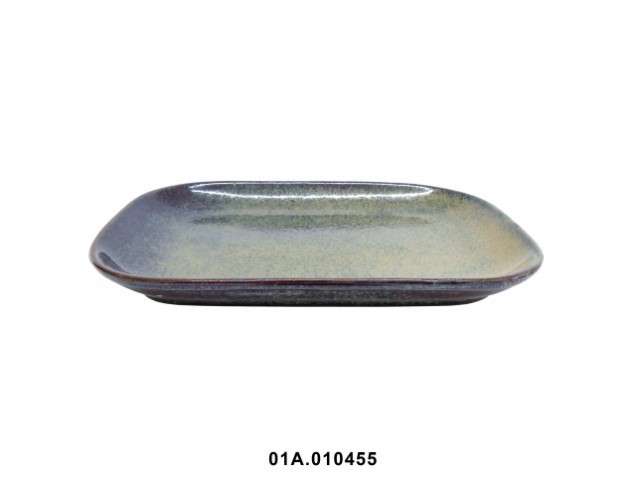 Fuente rectangular color marrón 29 × 19 cm · gres