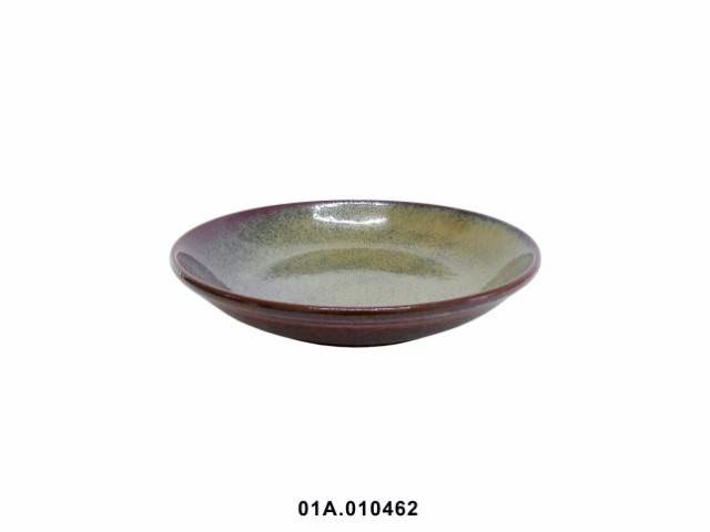 Plato hondo color marrón 21 cm · gres