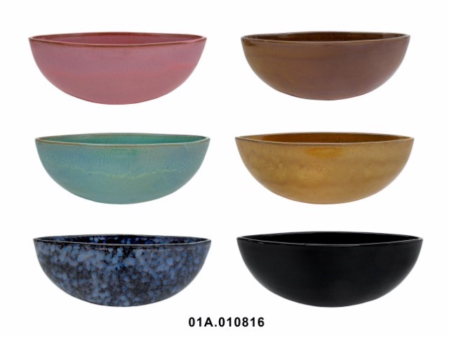 Jardinera barca n.º 1 color reactivo 33 × 12 × 13 cm · cerámica