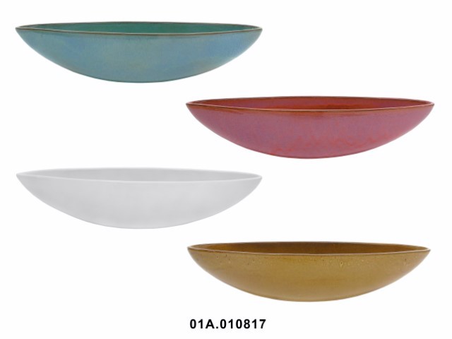 Jardinera barca n.º 2 color reactivo 59 × 16 × 13 cm · cerámica