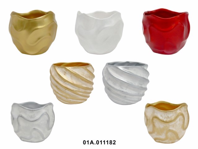 Maceta rama pintada 16 × 15 cm · cerámica