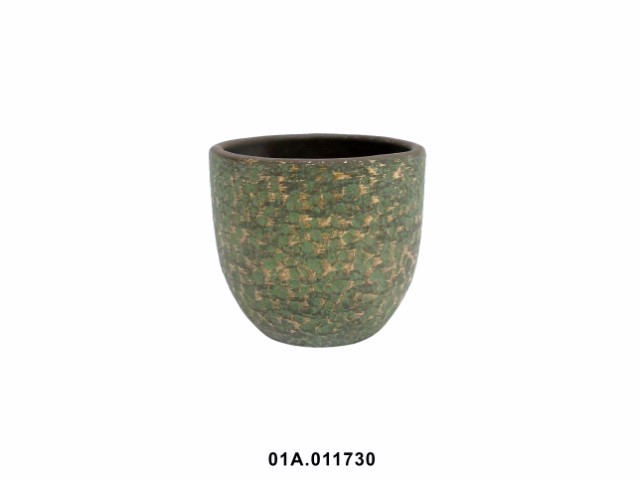 Maceta «RINCA SHINY GREEN» 11 × 12 cm · cerámica
