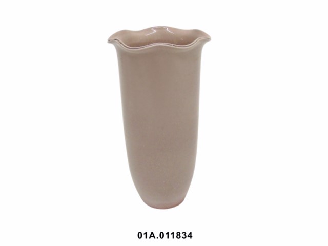 Jarrón country color vidro rosa envejecido 30 cm · cerámica