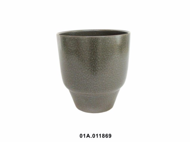 Maceta rampa color marrón reactivo 25 cm · cerámica