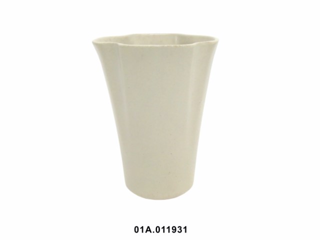 Maceta con borde n.º 2 color mostaza 20 × 15 cm · gres
