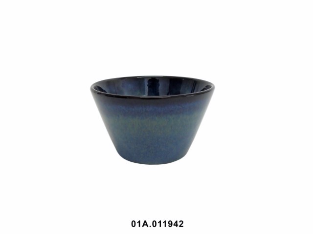 Cuenco cónico color azul 14 × 7 cm · gres