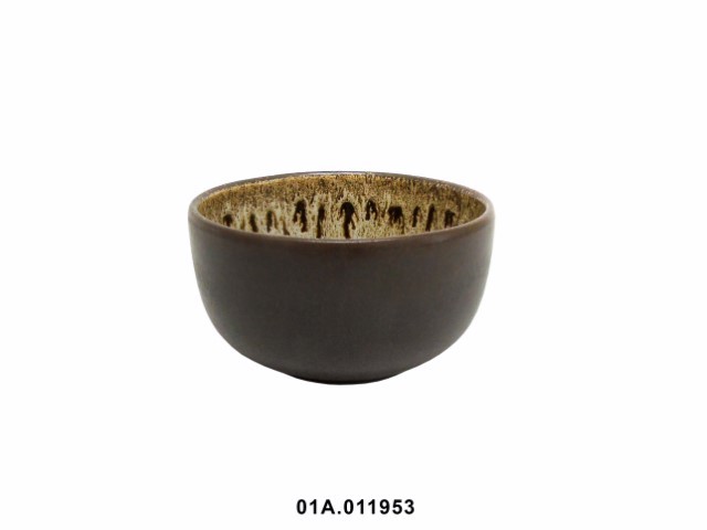 Cuenco 45cl color marrón 12 × 7 cm · gres