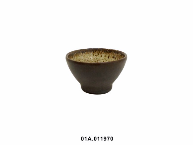 Cuenco para café expreso color marrón 7 cm · gres