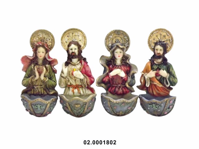 Placa Sagrado Corazón con Pila · marfinite