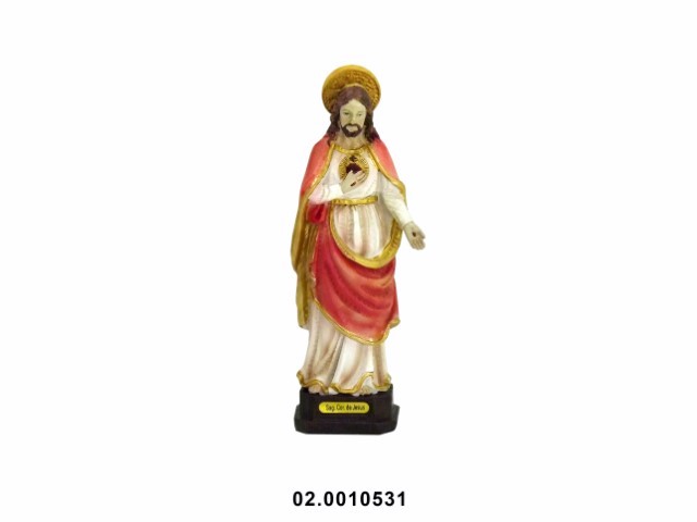 Sagrado Corazón de Jesús multicolor 21 cm · marfinite