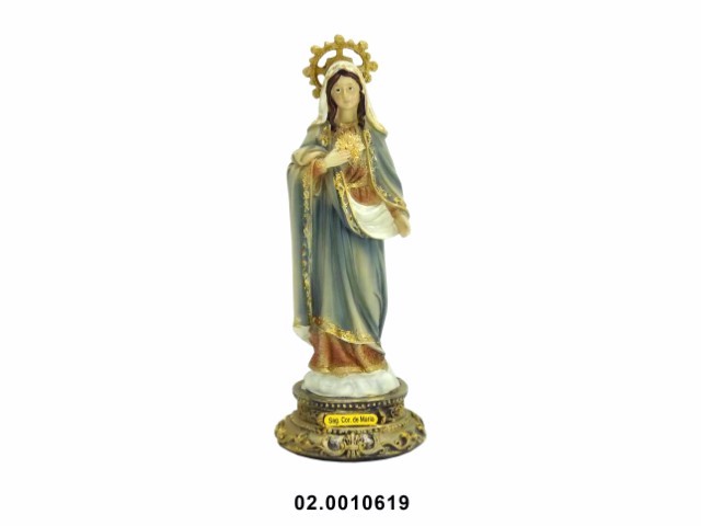 Sagrado Corazón de María multicolor 22 cm · marfinite