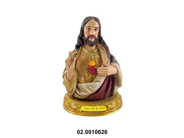 Sagrado Corazón de Jesús multicolor 20 cm · marfinite