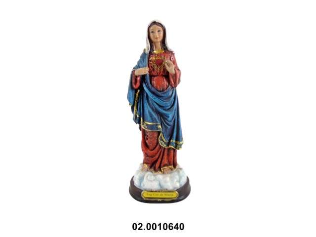Sagrado Corazón de María multicolor 30 cm · marfinite