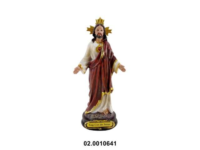 Sagrado Corazón de Jesús multicolor 20 cm · marfinite