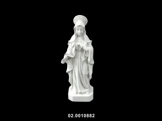 Sagrado Corazón de María color blanco/crema 13 cm · marfinite